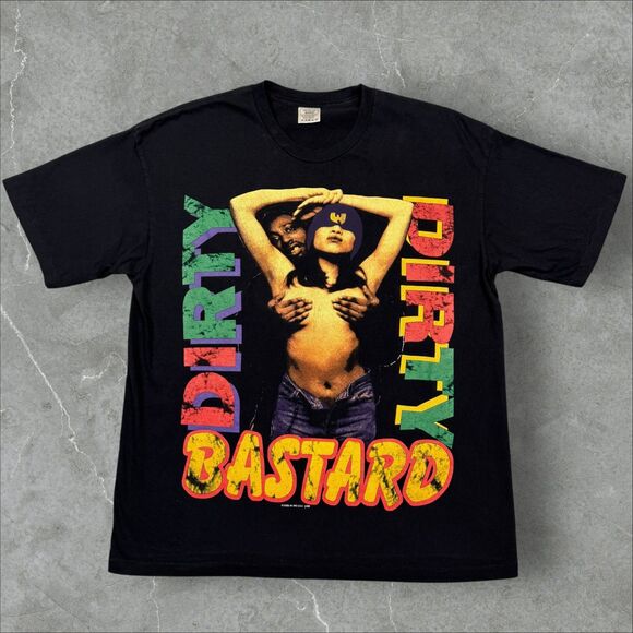 90's Style Wutang Clan Ol Dirty Bastard Shimmy Shimmy Ya Double Sided Rap Tee - Picture 1 of 10